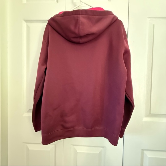 Polaris RZR Burgundy and Pink Zip-Up Hoodie size kids XL L 26” Pit to pit 21” - Picture 4 of 9